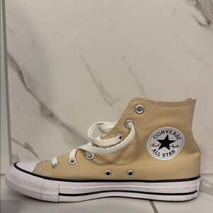Converse All Star High-Top Sneakers in Tan